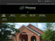 Tablet Screenshot of manassaschurch.org